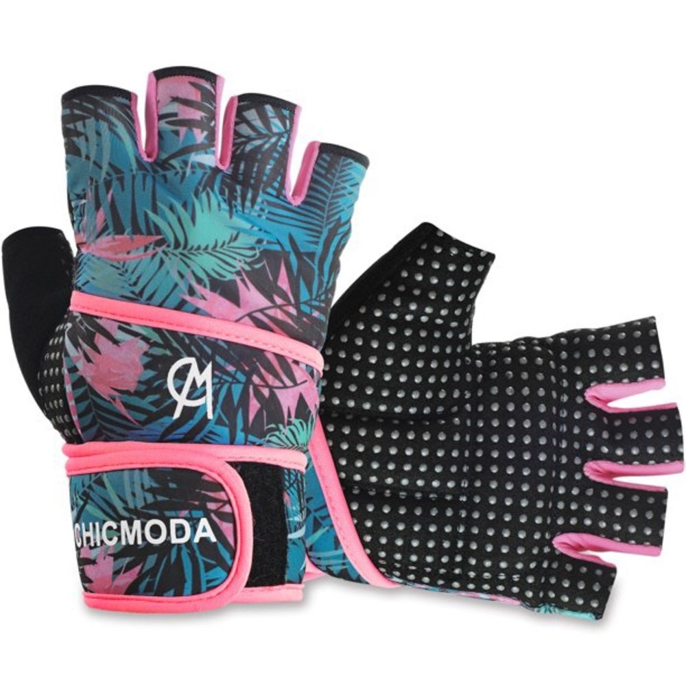 Chicmoda padded fingerless workout gloves